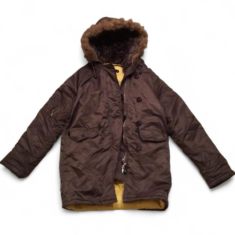 Y2K Buffalo Jeans Parka Jacket Military Bomber Green